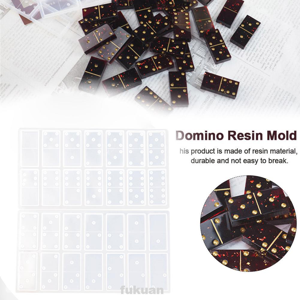 Multifunction Practical Easy Clean Beginners Board Game Quick Demoulding Domino Resin Molds