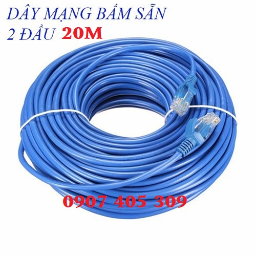 Dây cáp mạng bấm sẵn 2 đầu, cáp dài 1m - 20m