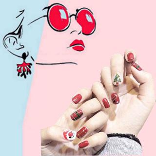 [Hàng mới về] Sticker Dán Móng Tay Mẫu Họa Tiết Dành Cho Dịp Giáng Sinh