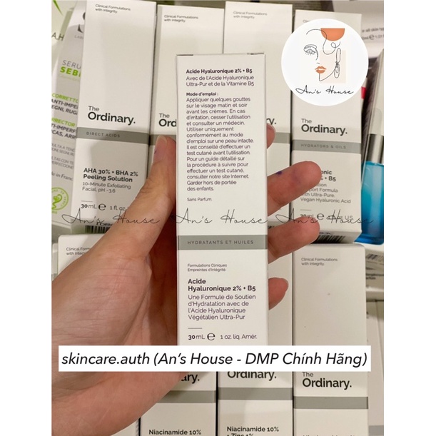 Serum THEODINARY HYALURONIC ACID 2% + B5 Cấp Ẩm, Phục Hồi Da 30ml