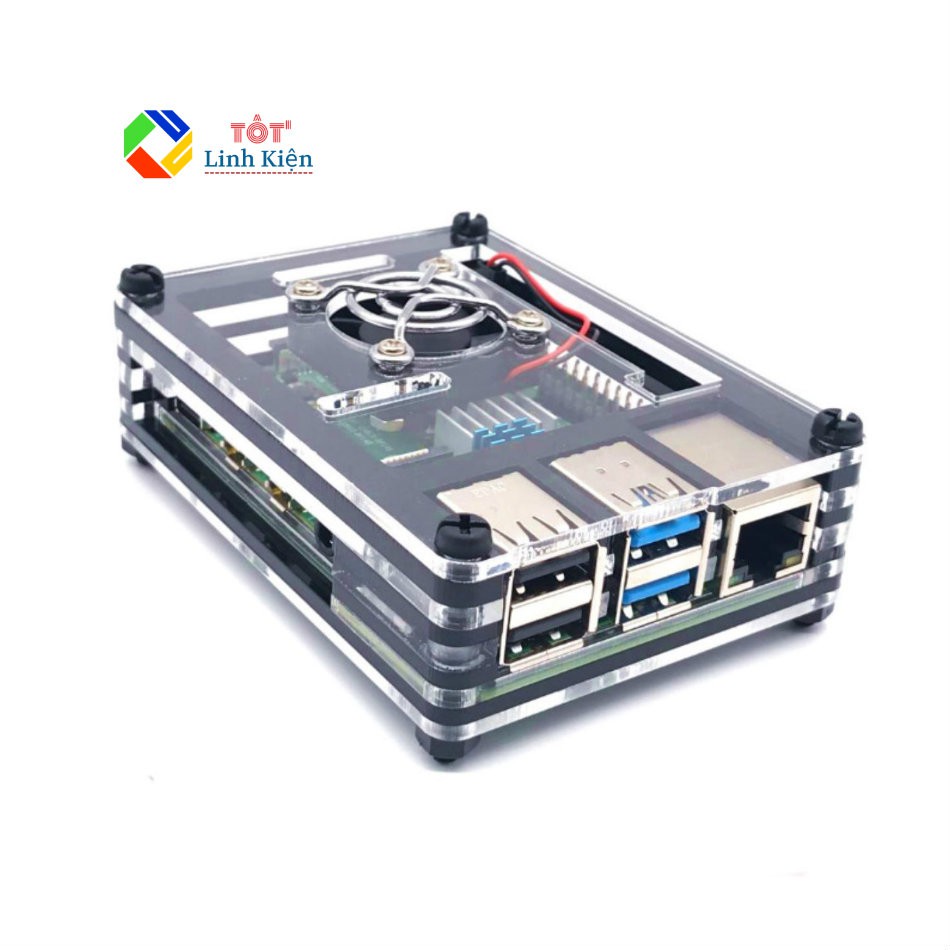 [TỐI ƯU ] Bộ Raspberry Pi 4 Model B 2019 - Combo RPI 4 Cơ Bản 8 Món