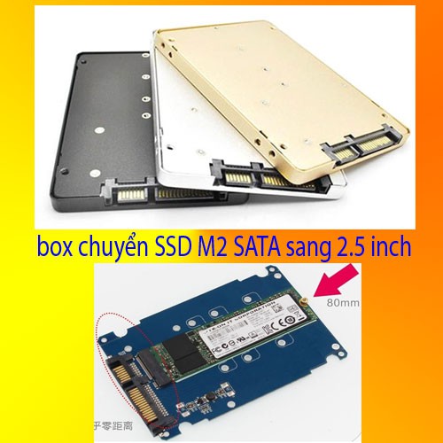 box chuyển ổ cứng ssd m2 sang 2.5 inch - Box chuyển M2 to Sata 2.5