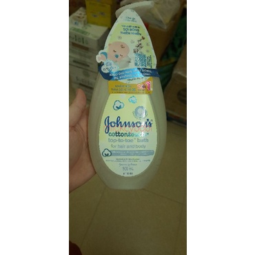 Sữa tắm gội toàn thân mềm mịn Johnson' baby bath Cotton touch 500ml (MỚI) -