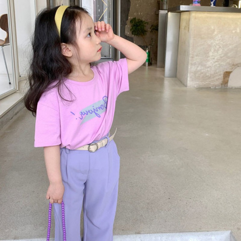 Áo Thun Nữ Tay Ngắn In Chữ Phong Cách Hàn Quốc