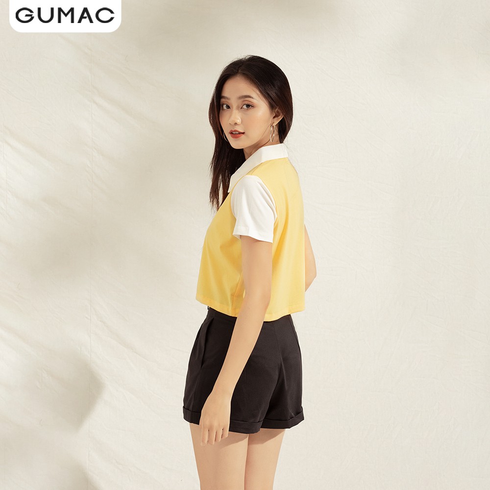 [Mã WABRGU100 giảm 15% đơn 249K tối đa 100k] Áo thun polo nữ croptop ATA1129 GUMAC | BigBuy360 - bigbuy360.vn