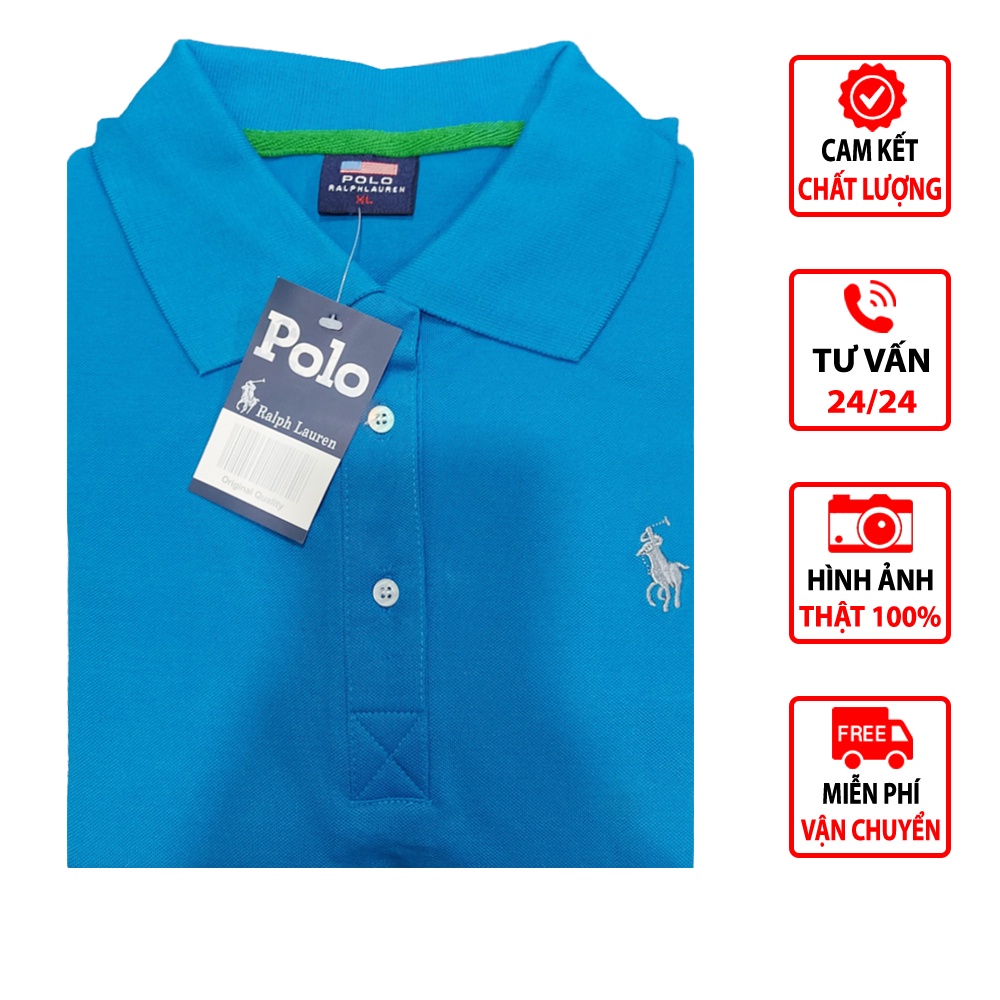 Áo thun Polo NAM cao cấp vải Cotton co giãn 4 chiều thắm hút mồ hôi tốt 24 - Màu 4/4