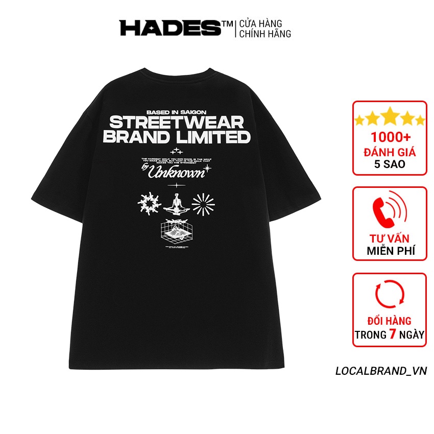 Áo thun Hades Solitude Tee tay lỡ form rộng vải Cotton thoáng mát cao cấp - Thời trang nam nữ Unisex