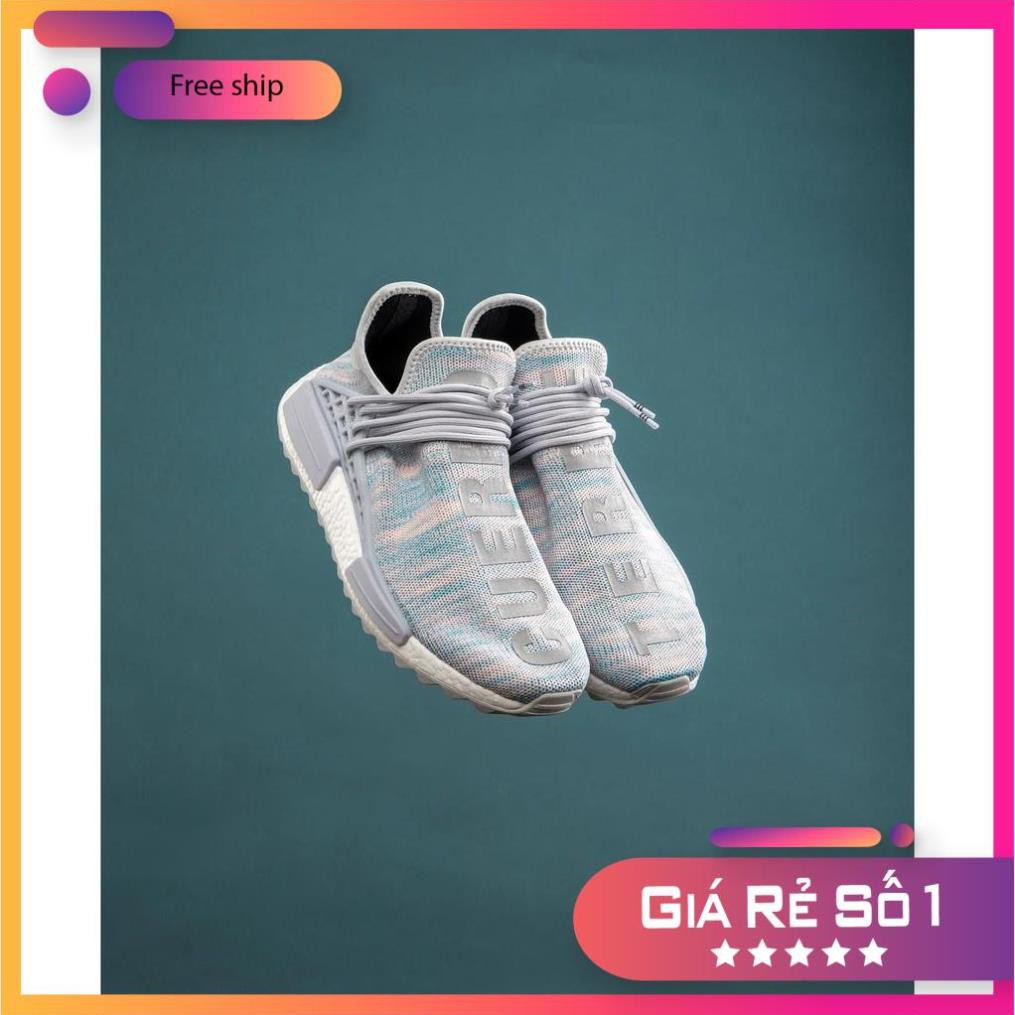 [XẢ KHO] [SALE + FREESHIP] Giày Sneaker thời trang nam nữ Pharrell x Adidas NMD Human Race trail ''Cotton Candy''