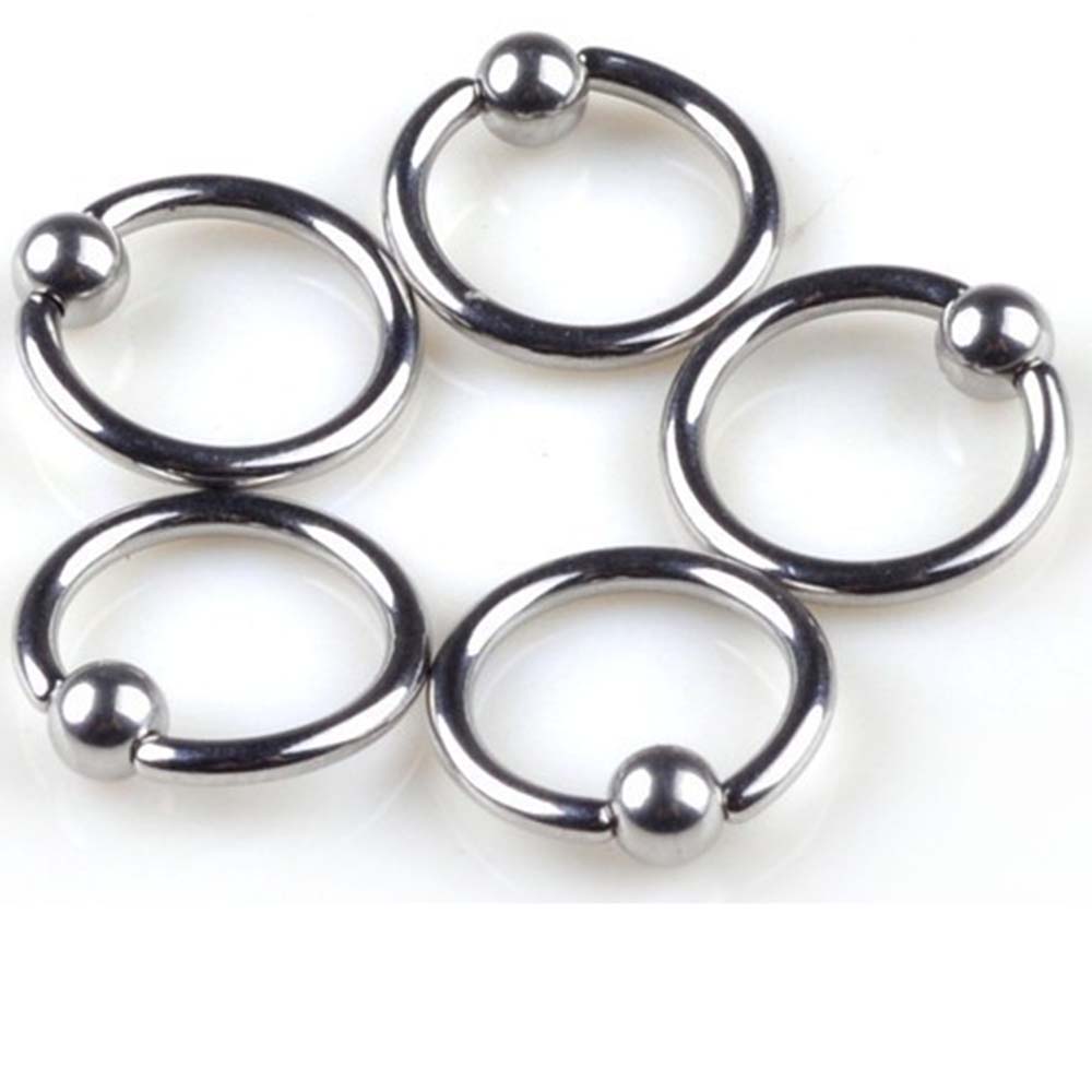 Khuyên Tai Thời Trang Đầu Hình Tròn Nhiều Màu 6mm / 8mm / 10mm / 12mm