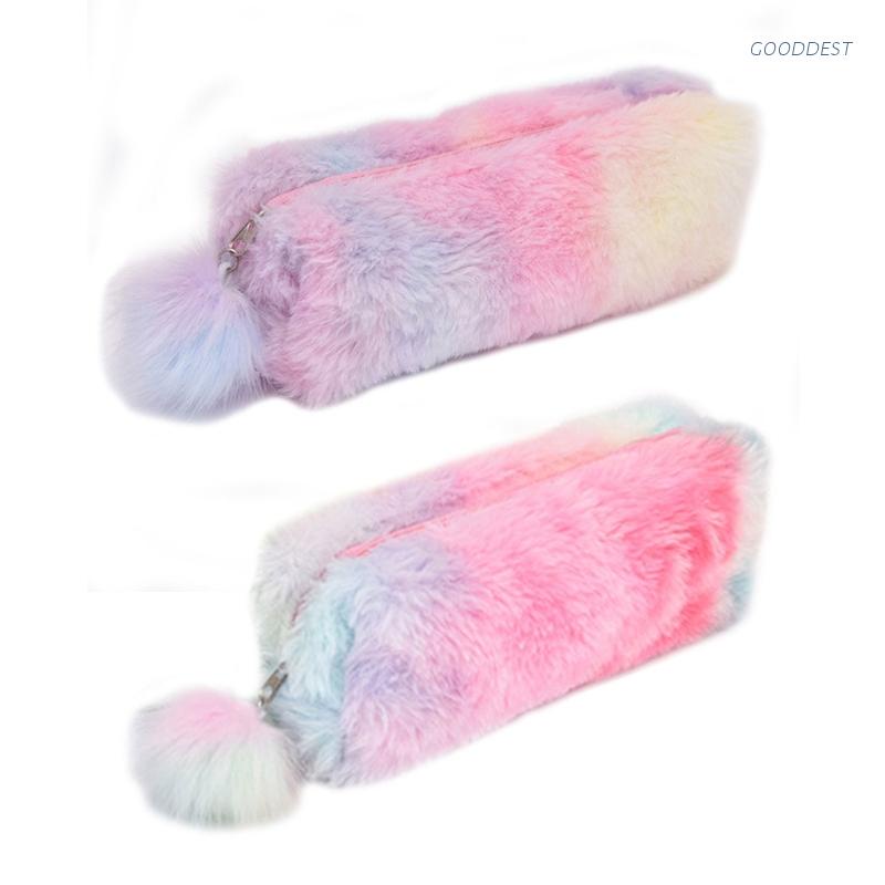 GOO Túi đựng bút lông màu gradient thời trang cho học sinh/người lớn tuổi