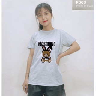 Áo Thun Con Thỏ Phong Cách Hàn Quốc Phối Hình Basic