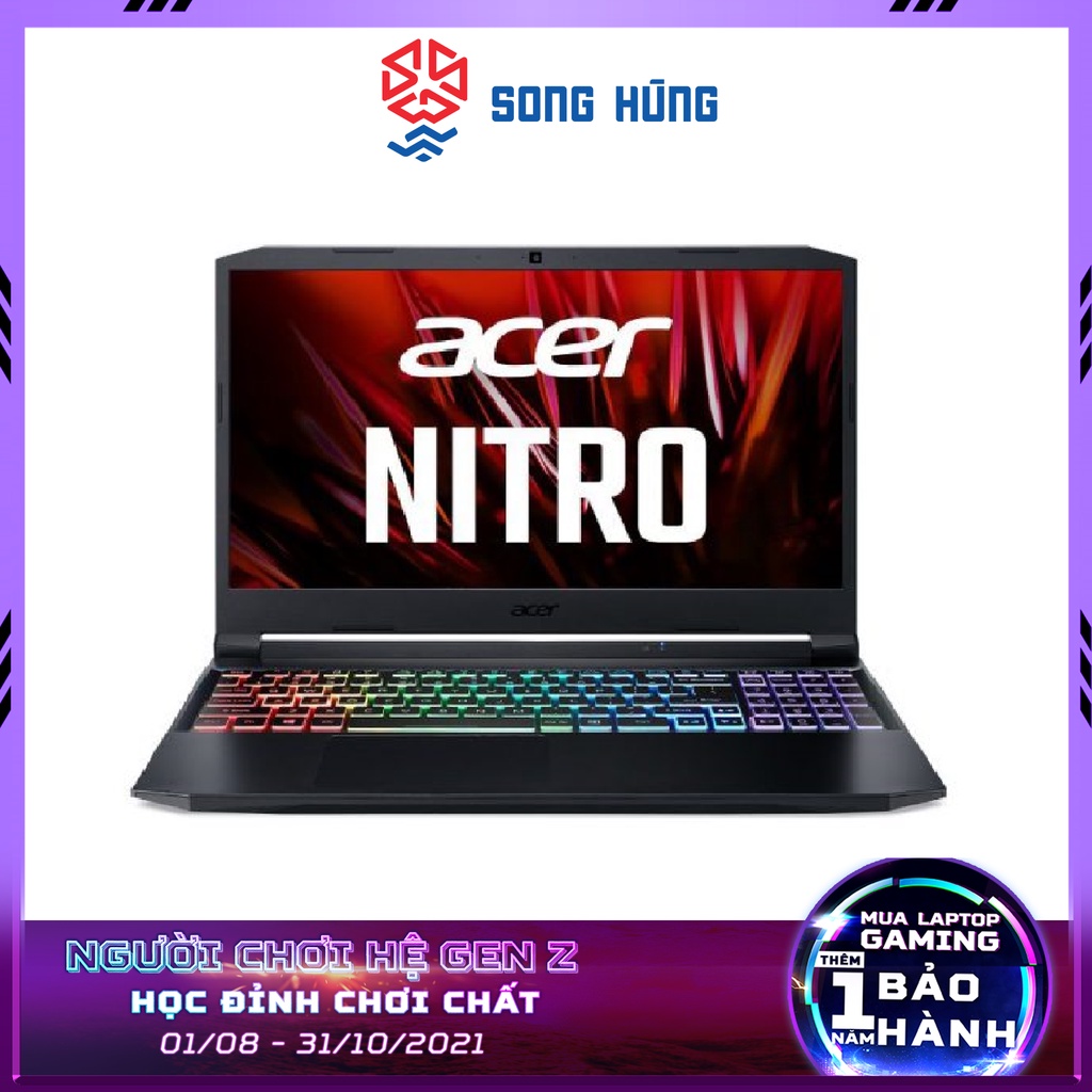 Laptop Acer Gaming Nitro 5 AN515-45-R0B6 (Ryzen 7-5800H /8GB Ram/512GB SSD/RTX3060 6G/15.6 inch FHD 144Hz/Win 10/Màu Đen