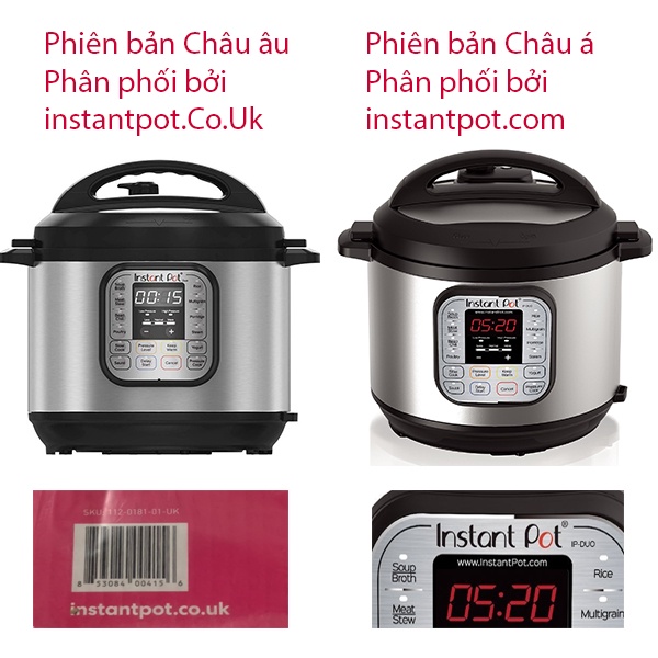 [Hàng Đức] Nồi Áp Suất Instant Pot Dou 60 7 in 1 Điện Áp 220V