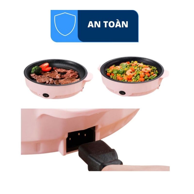 Chảo nướng điện mini,bếp nướng điện 26cm SHANBAN