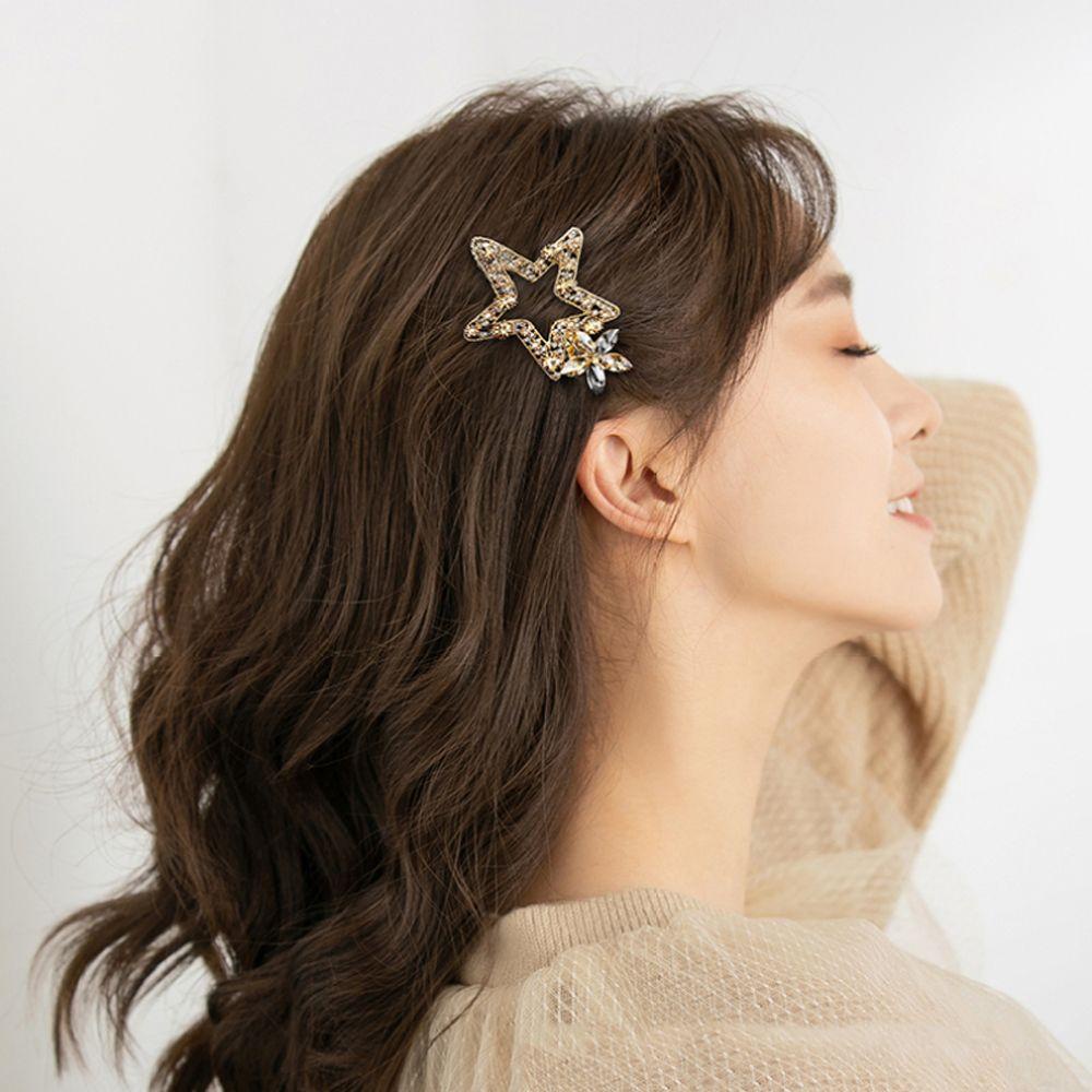 Kẹp Tóc Hình Ngôi Sao/ Hoa Khoét Rỗng Thời Trang Thanh Lịch Cho Nữ