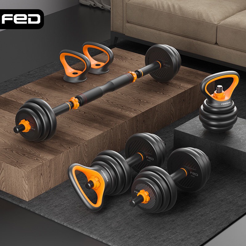 Bộ tạ đa năng 30kg 6in1  FED- 130230. Nhiều chức năng, phù hợp mọi bài tập, tay, ngực, vai, lưng.