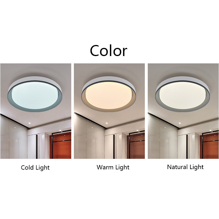 [Làm mờ 3 màu] Đèn LED tròn acrylic tròn Phong cách hiện đại đơn giản Thích hợp cho phòng khách phòng ngủ