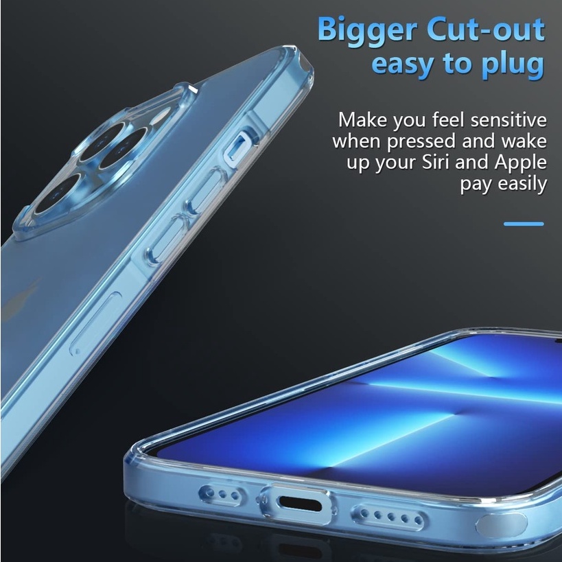 Ốp điện thoại cứng nhám trong suốt chống vân tay ngăn ngừa trầy xước dành cho iPhone 13 12 Pro Max