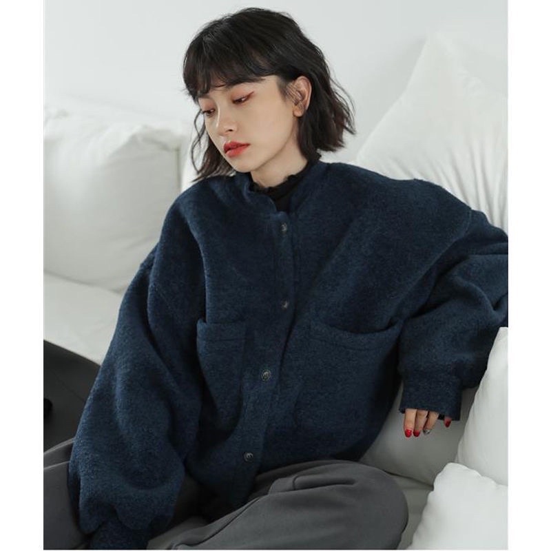 Áo khoác bomber len