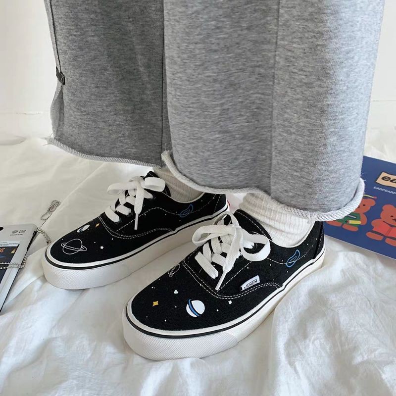 Giày ullzang họa tiết vũ trụ có ảnh thật shop tự chụp