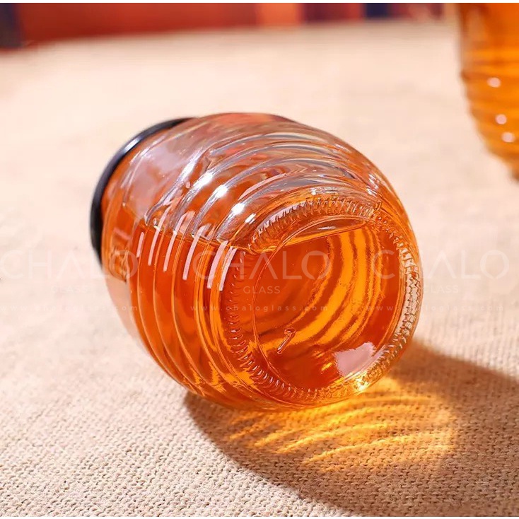 Hũ thuỷ tinh hình con ong nắp thiếc 100-350- 800ml (Hàng loại #1, Hũ trơn, không in hình)