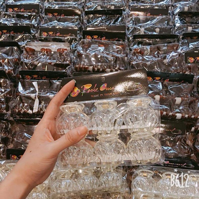 Set kẹp càng cua Thái Lan set 6 cái full trắng