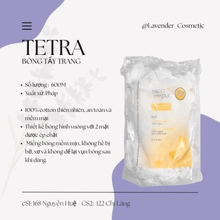 Bông tẩy trang tetra 500 miếng pháp
