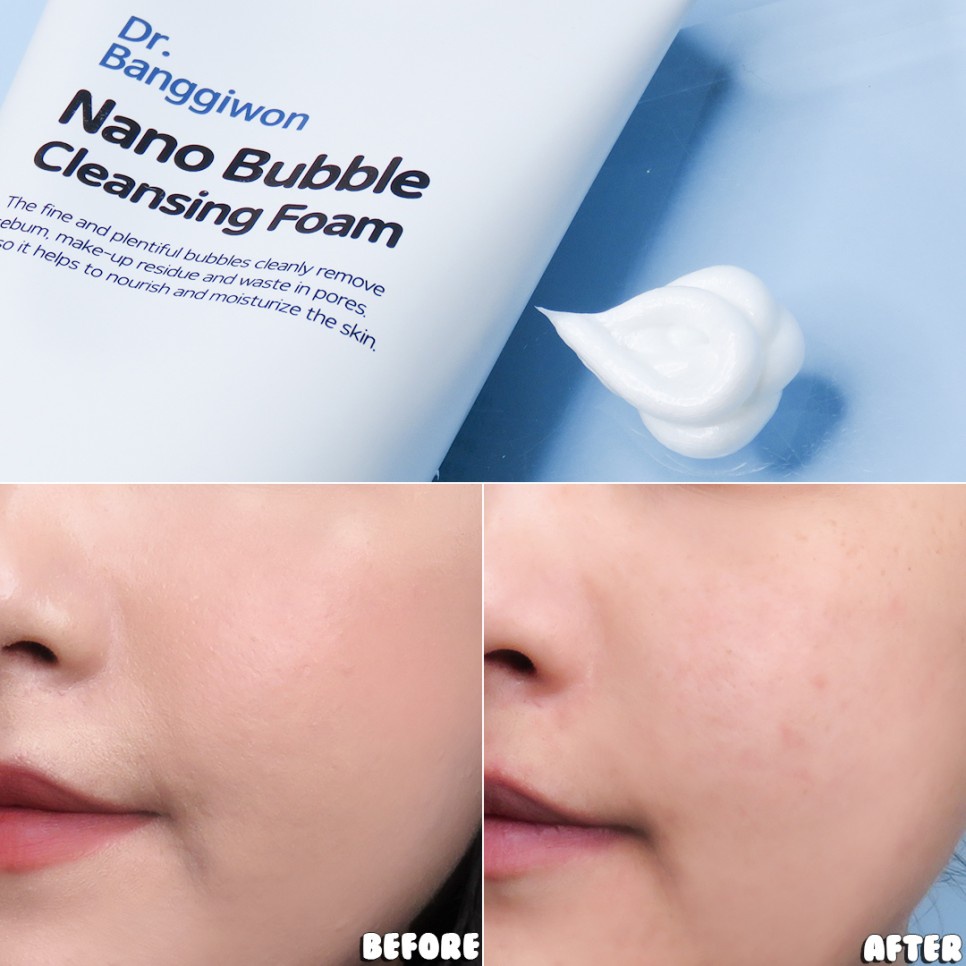 Sữa rửa mặt sạch bụi mịn, bã nhờn, cặn trang điểm Dr. BanggiWon Nano Bubble Cleansing Foam 200ml