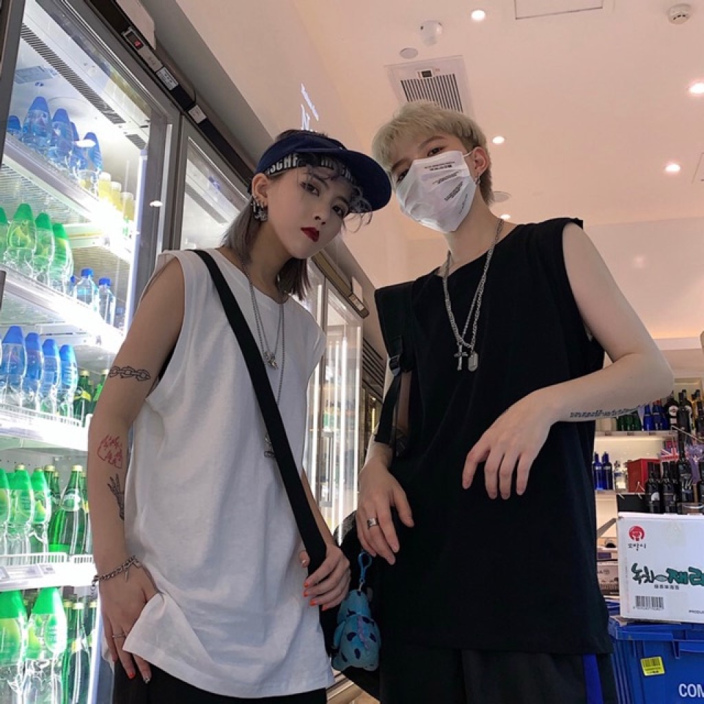 [HÀNG HOT] Áo thun sát nách unisex form rộng Trơn tanktop nam nữ ulzzang hàn quốc