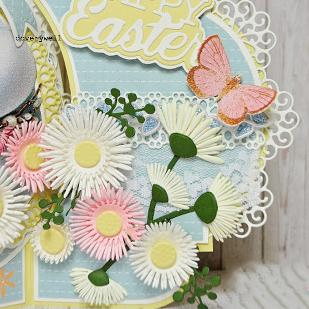 Khuôn Cắt Giấy Làm Từ Kim Loại Hình Hoa Lá Trang Trí Scrapbook