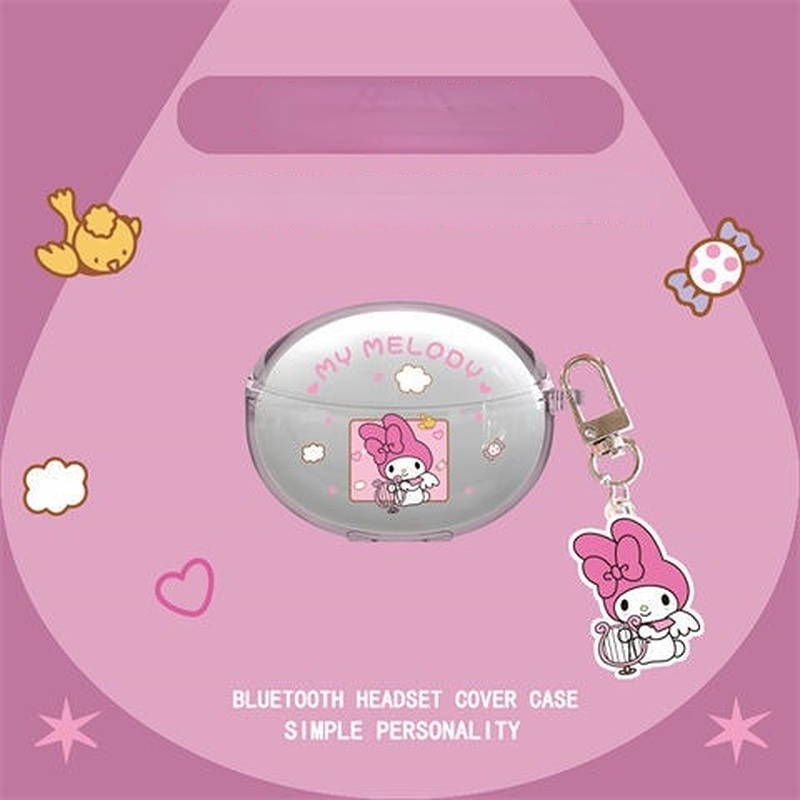 Hàng Sẵn Sàng! Vỏ Bảo Vệ Hộp Sạc Tai Nghe OPPO Enco Air 2 Pro Mềm Họa Tiết Hoạt Hình Pikachu & Thỏ Tím