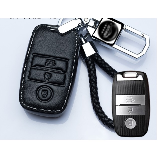 Bao da chìa khóa ô tô Kia bảo vệ chìa bền đẹp và chắc chắn ốp cho các loại smartkey K3, Cerato, Seltos, Morning, Sorento