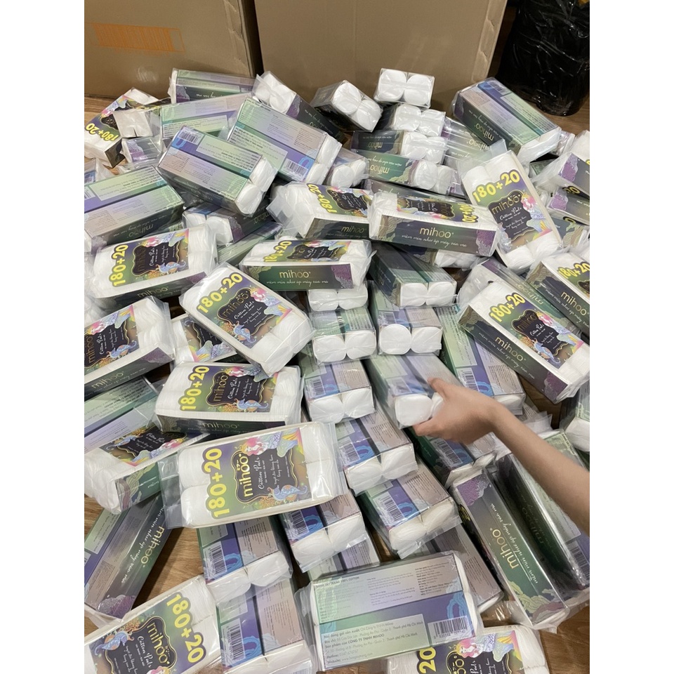 BÔNG TẨY TRANG MIHOO COTTON PADS HÀN QUỐC -BÔNG TẨY TRANG MỀM MỊN NHƯ MÂY KHÔNG SƠ BÔNG-Chính hãng