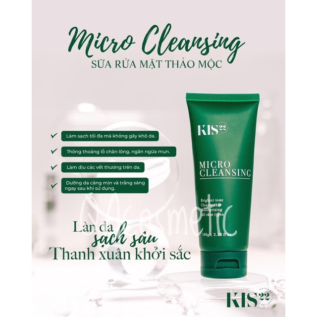 Sữa rửa mặt Micro Cleansing Kis22
