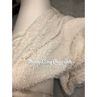 Thảm lông trắng bung - 1m x 80cm