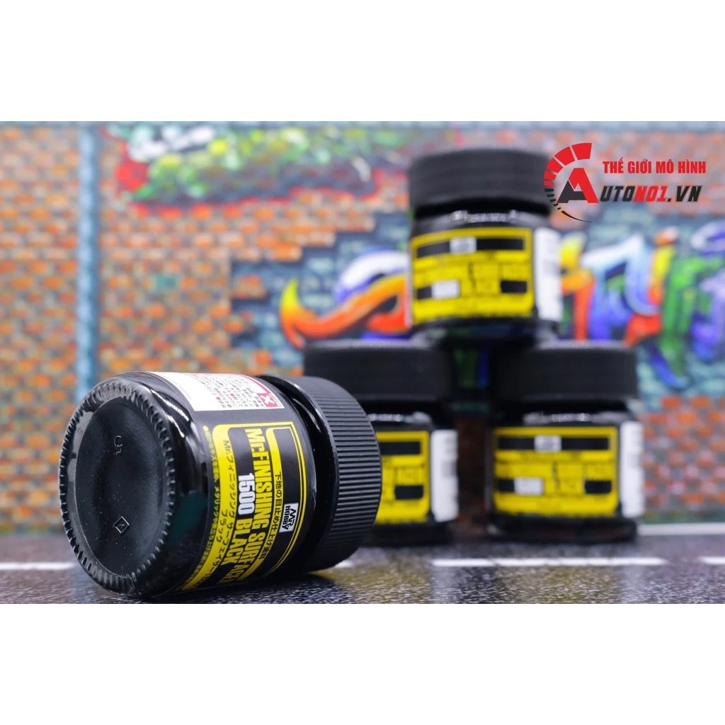 Lacquer sơn lót mô hình màu đen - trắng - xám hạt 1500 Sf288 - Sf289 - Sf291- Sf292 Mr.Hobby