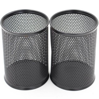 Hộp cắm bút viết bằng sắt tròn (027251) _(9 x 10)cm
