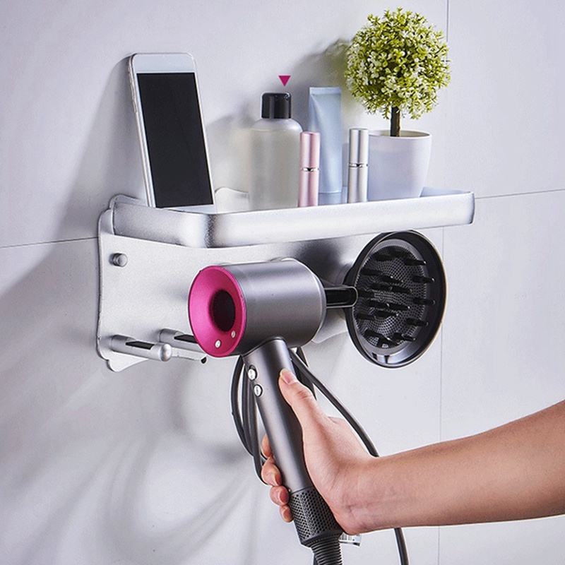 Giá đỡ máy sấy tóc Dyson gắn tường không cần khoan lỗ tiện lợi