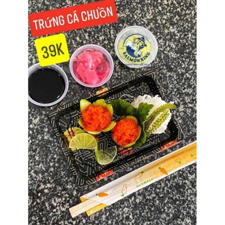Sashimi Trứng Cá Chuồn