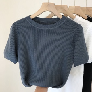 Áo len thu đông🎀FREESHIP🎀Áo len nữ cổ tròn chất liệu len dệt kim phong cách Hàn Quốc
