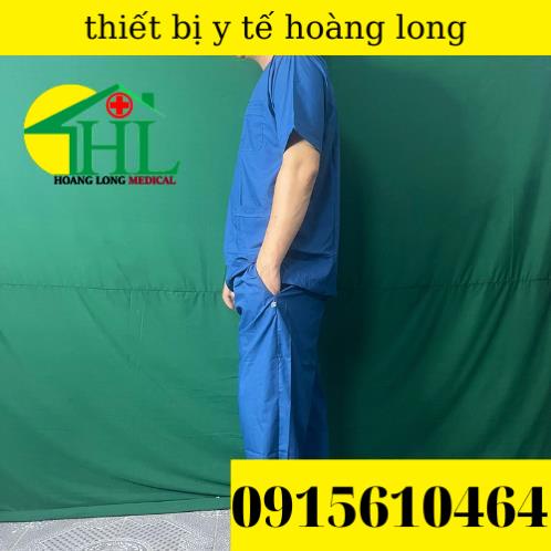 BỘ QUẦN ÁO PHẪU THUẬT CHO BÁC SĨ MÀU XANH CỔ VỊT