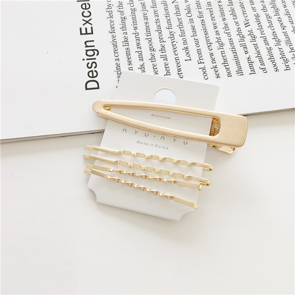 Set 4 kẹp tóc nhiều kiểu xinh xắn và thời trang cho nữ