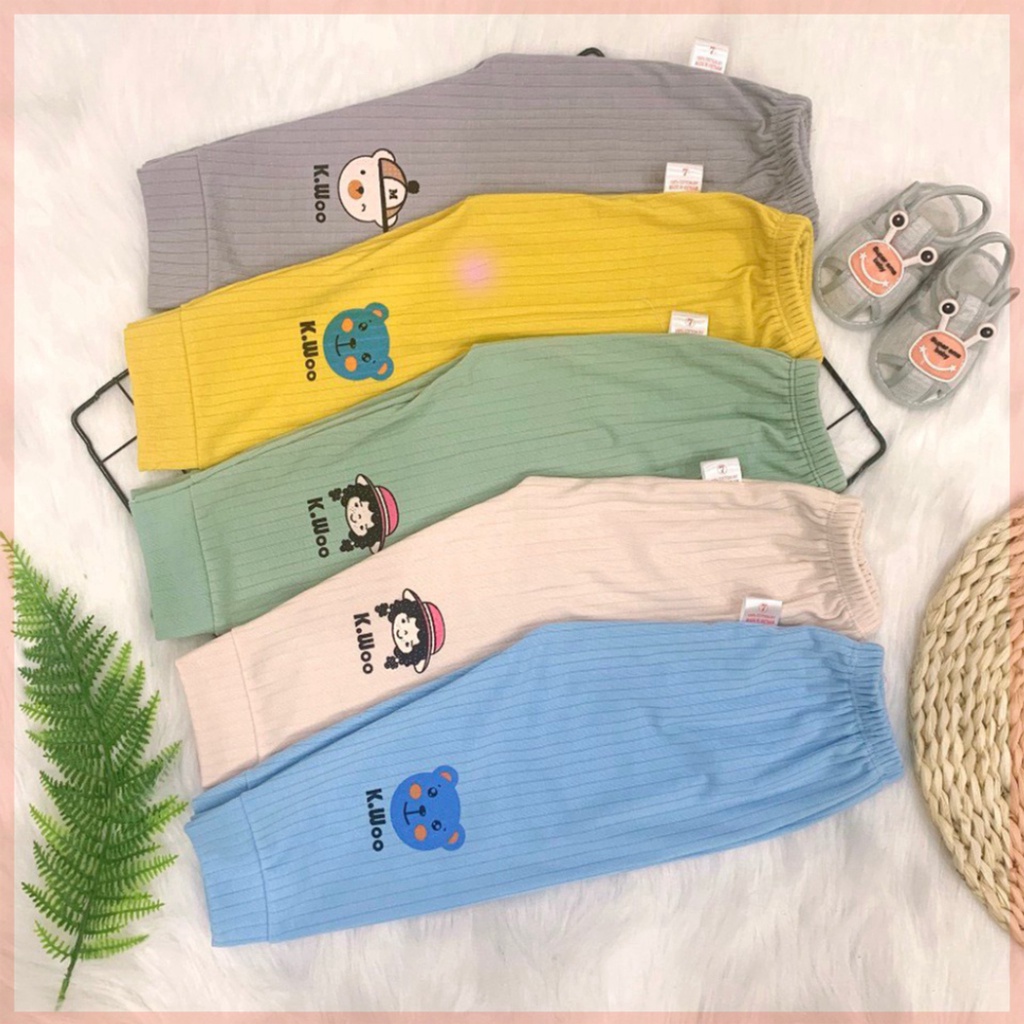 quần dài cho bé trai bé gái LILIKIDS quần dài thun gân cho bé QCD13