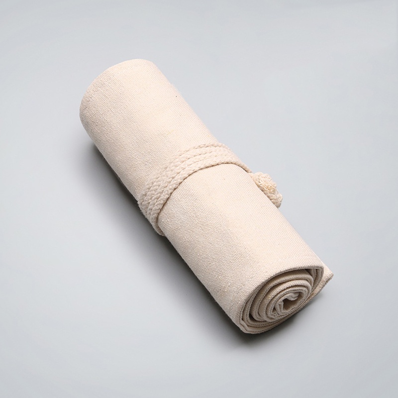 Túi Đựng Bút Chì Bằng Vải Canvas Có Thể Cuộn Tròn Tiện Dụng Cho Họa Sĩ / Giáo Viên