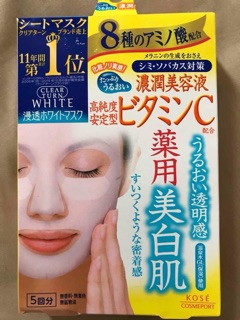 Mặt nạ Kose White Collagen Q10
