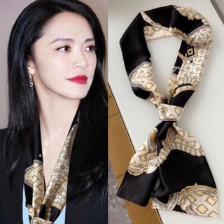 Khăn quàng cổ dài bằng vải lụa trang trí dành cho nữ