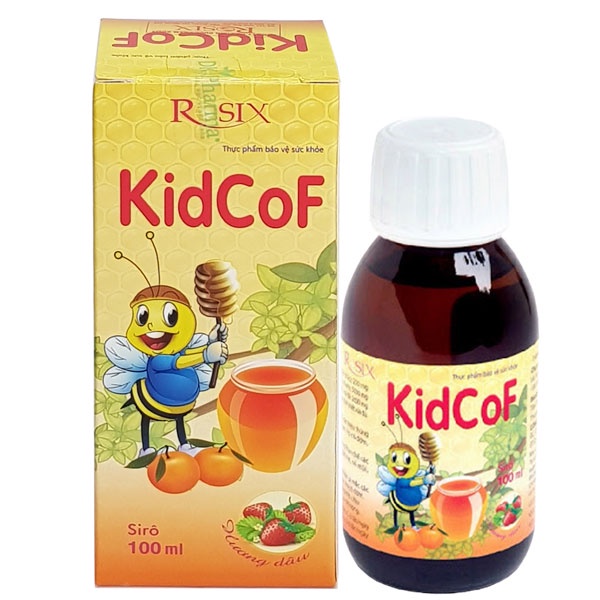 Siro ho KidcoF – Hỗ trợ giảm ho do cảm lạnh, cảm cúm, ho gió, ho khan, ho có đờm và ho do dị ứng thời tiết. (chai 100ml)