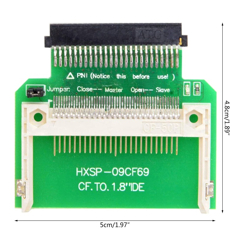 Bộ Chuyển Đổi Thẻ CF Card Sang IDE 1.8inch 50Pin SSD