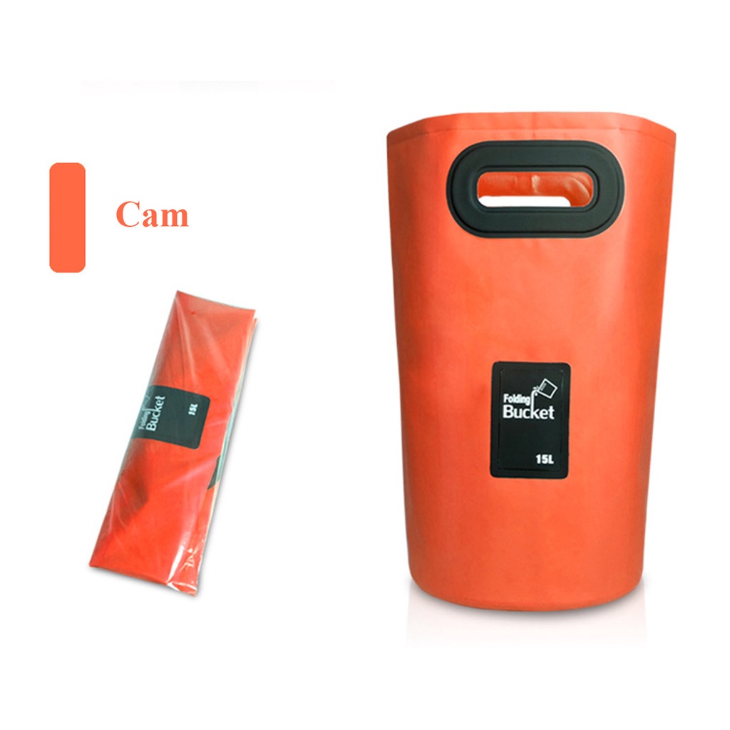 Xô đựng nước gấp gọn - dạng TAY CẦM - Dung tích 15-20 L