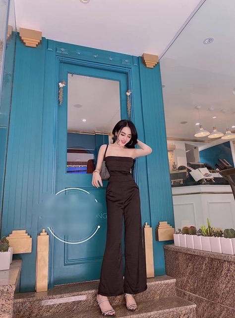 Jumpsuits cúp ngực ống suông